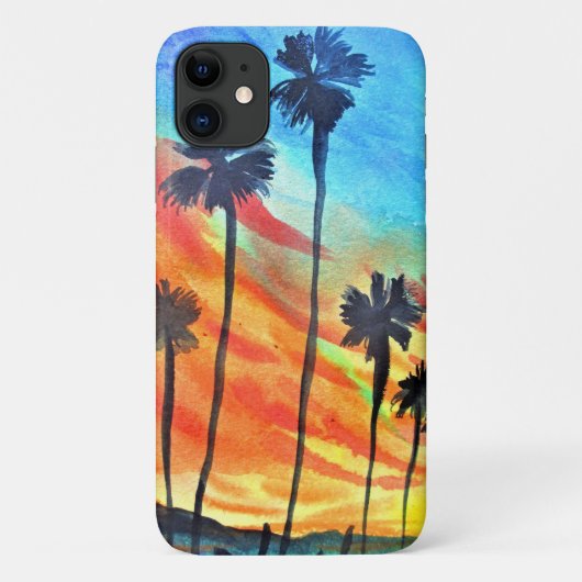 Zonnepalmen stranden surf Case-Mate iPhone case (Achterkant)