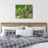 Zonnepalmhulzen Tropisch Canvas Afdruk (Insitu (Slaapkamer))