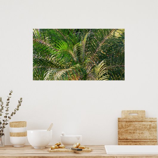 Zonnepalmhulzen Tropisch Poster (Keuken)