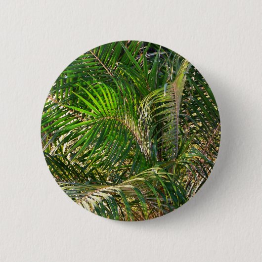 Zonnepalmhulzen Tropisch Ronde Button 5,7 Cm (Voorkant)