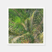 Zonnepalmhulzen Tropisch Servetten (Voorkant)