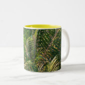 Zonnepalmhulzen Tropisch Tweekleurige Koffiemok (Voorkant rechts)