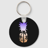 Zonnepalmpalmboom van Cool Graphic Pineapple Sleutelhanger (Voorkant)