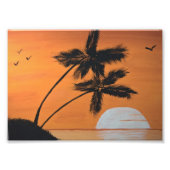 Zonnepalms 5x7 afdrukken foto afdruk (Voorkant)