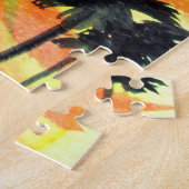 Zonnepalmschilderkunst Legpuzzel (Zijkant)