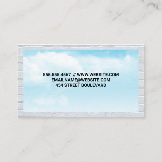 Zonnepaneel Dak | Lucht en Zon Visitekaartje (Achterkant)