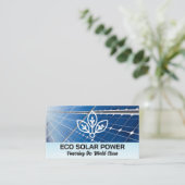 zonnepaneel | Eco Tech Logo Visitekaartje (Staand voorkant)