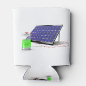 Zonnepaneel en batterij blikjeskoeler (Achterkant)