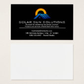 Zonnepaneel | Energie-installatie Visitekaartje (Voorkant /achterkant)