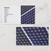 Zonnepaneel, Naam, Adres 1, Adres 2, Contac... Visitekaartje (Voorkant / Achterkant)