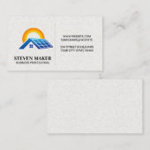 Zonnepaneel op dak | Zonneenergie Visitekaartje (Voorkant / Achterkant)