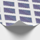 Zonnepaneel op wit cadeaupapier (Hoek)