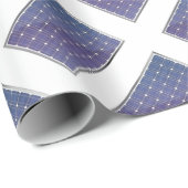 Zonnepaneel op wit cadeaupapier (Rol Hoek)