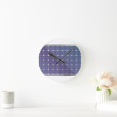 Zonnepaneel op wit ronde klok (Huis)