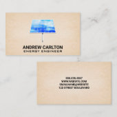 Zonnepaneel pictogram visitekaartje (Voorkant / Achterkant)