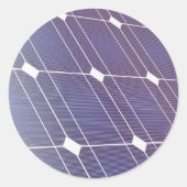 Zonnepaneel Ronde Sticker (Voorkant)