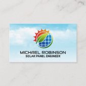 zonnepaneel | Schone energie | Technicus Visitekaartje (Voorkant)