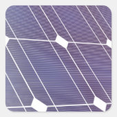 Zonnepaneel Vierkante Sticker (Voorkant)