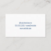 Zonnepaneel | Windmolen | Energie Visitekaartje (Achterkant)