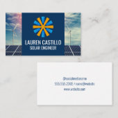 Zonnepaneel | Windmolen | Energie Visitekaartje (Voorkant / Achterkant)