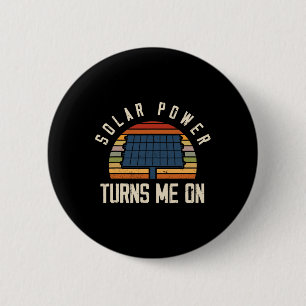 Zonnepaneel Zonne-energie Zonne-energie Ronde Button 5,7 Cm