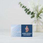 Zonnepaneelingenieur Visitekaartje (Staand voorkant)