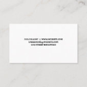 Zonnepanelen | Elektrische stekker Logo Visitekaartje (Achterkant)