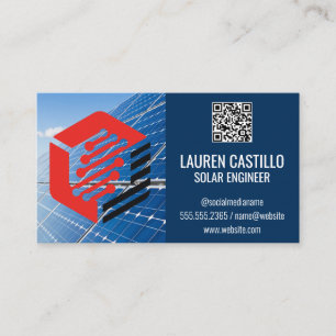 Zonnepanelen en technische energie visitekaartje