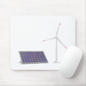 Zonnepanelen en windturbines muismat (Met muis)