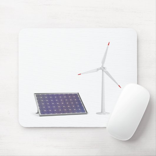 Zonnepanelen en windturbines muismat (Met muis)