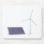 Zonnepanelen en windturbines muismat (Voorkant)