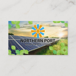 Zonnepanelen Energie-Logo Visitekaartje
