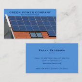 zonnepanelen - groene energie visitekaartje (Voorkant / Achterkant)