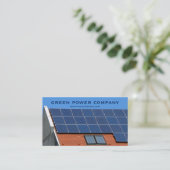 zonnepanelen - groene energie visitekaartje (Staand voorkant)