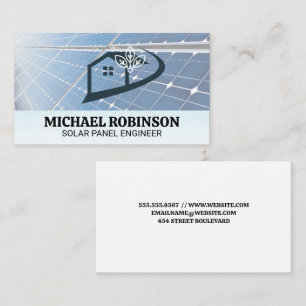 Zonnepanelen Home Tech Logo Visitekaartje