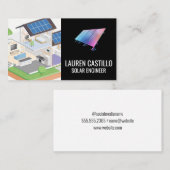 Zonnepanelen | Logo Visitekaartje voor schone ener (Voorkant / Achterkant)