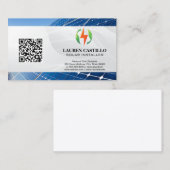 Zonnepanelen | Logo voor schone energie Visitekaartje (Voorkant / Achterkant)