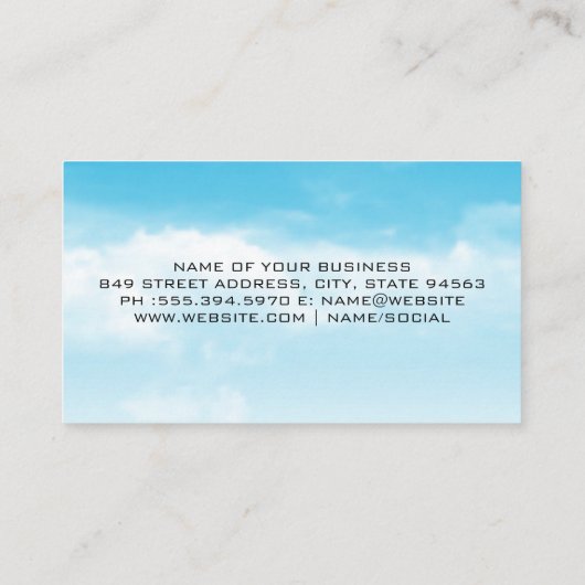 Zonnepanelen Logo | Werktuigtechnicus Visitekaartje (Achterkant)