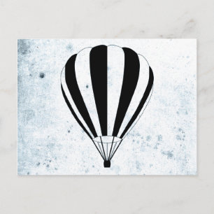 zonnepanelen met hete luchtballonnen briefkaart