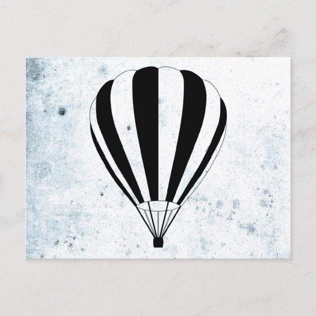 zonnepanelen met hete luchtballonnen briefkaart (Voorkant)