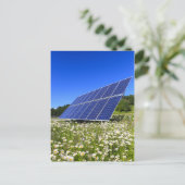 Zonnepanelen met landelijk landschap briefkaart (Staand voorkant)