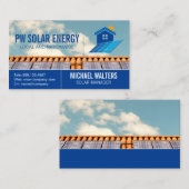 Zonnepanelen op daken | Energie Visitekaartje (Voorkant / Achterkant)