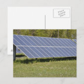 zonnepanelen op de grond briefkaart (Voorkant / Achterkant)