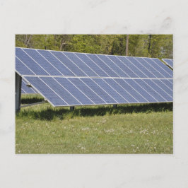 zonnepanelen op de grond briefkaart