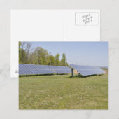 zonnepanelen op de grond briefkaart (Voorkant / Achterkant)