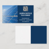 Zonnepanelen | QR-scancode Visitekaartje (Voorkant / Achterkant)