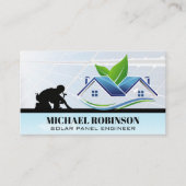 Zonnepanelen | Roof Worker | Logo van herkomst Visitekaartje (Voorkant)