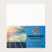 Zonnepanelen | Tech Logo | Energie Visitekaartje (Buitenkant ongevouwen)