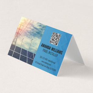 Zonnepanelen Tech Logo Energie Visitekaartje