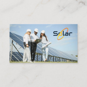 Zonnepanelen   Technici die ter plaatse werken Visitekaartje